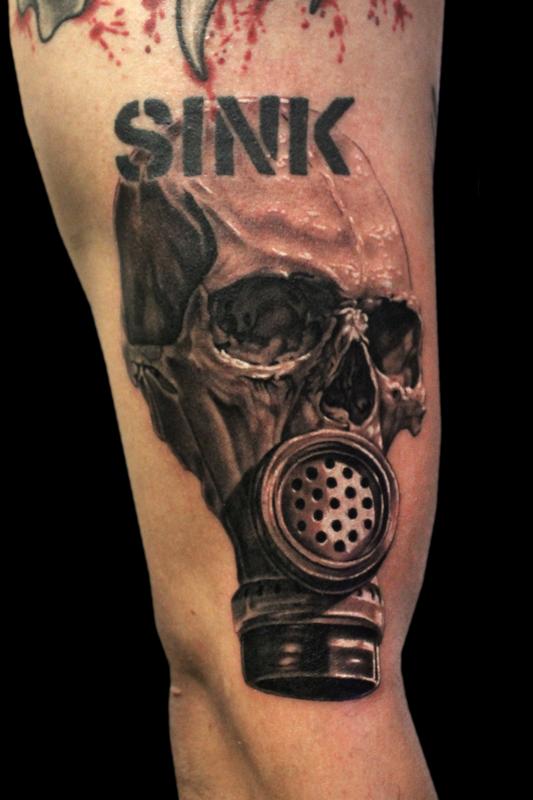 GAS MASK SKULL by Jhon Gutti TattooNOW